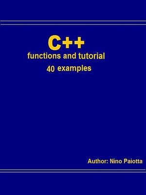 cover image of C++ Functions and tutorial